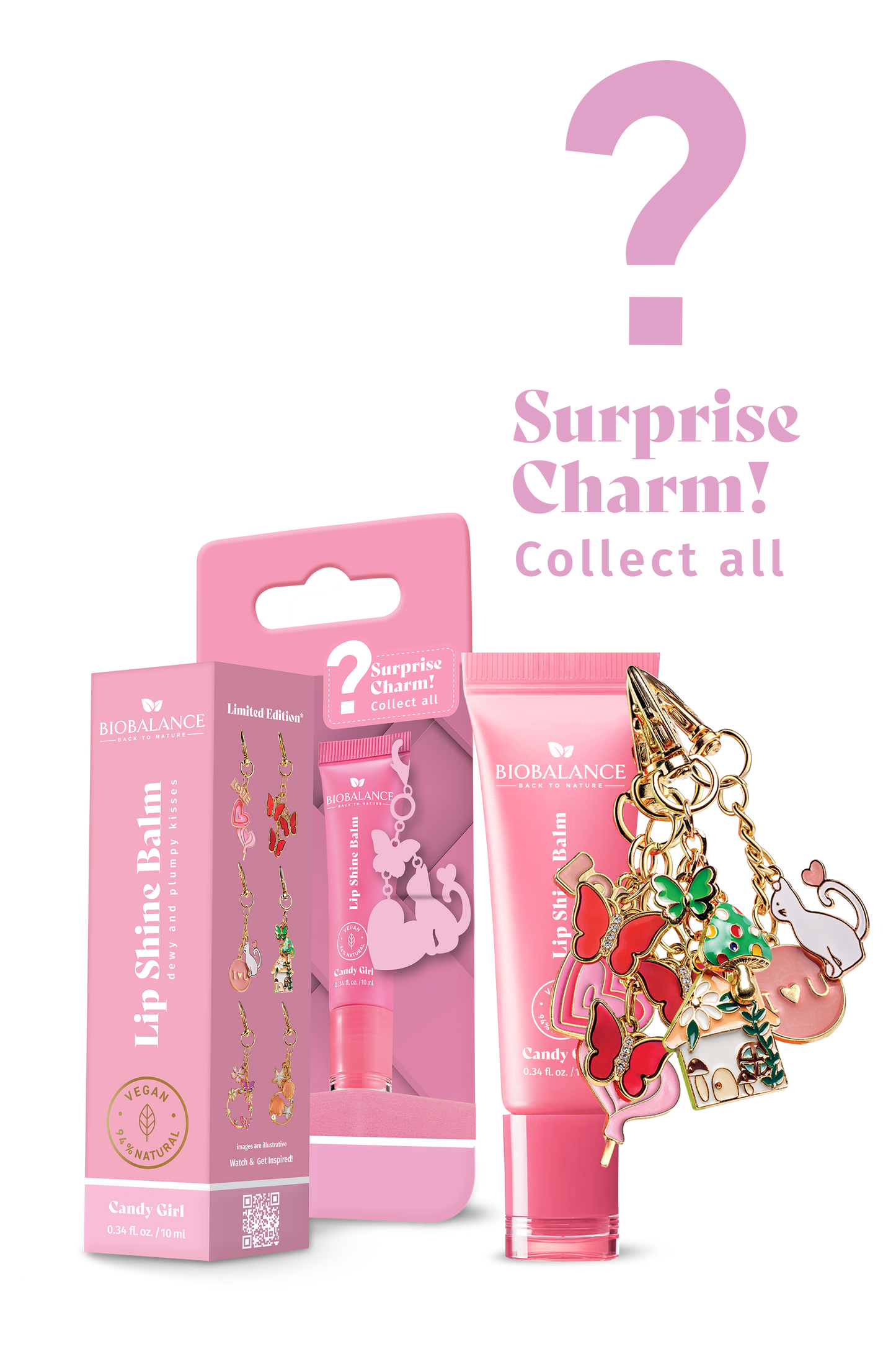 BIOBALANCE БАЛСАМ ЗА УСТНИ, CANDY GIRL