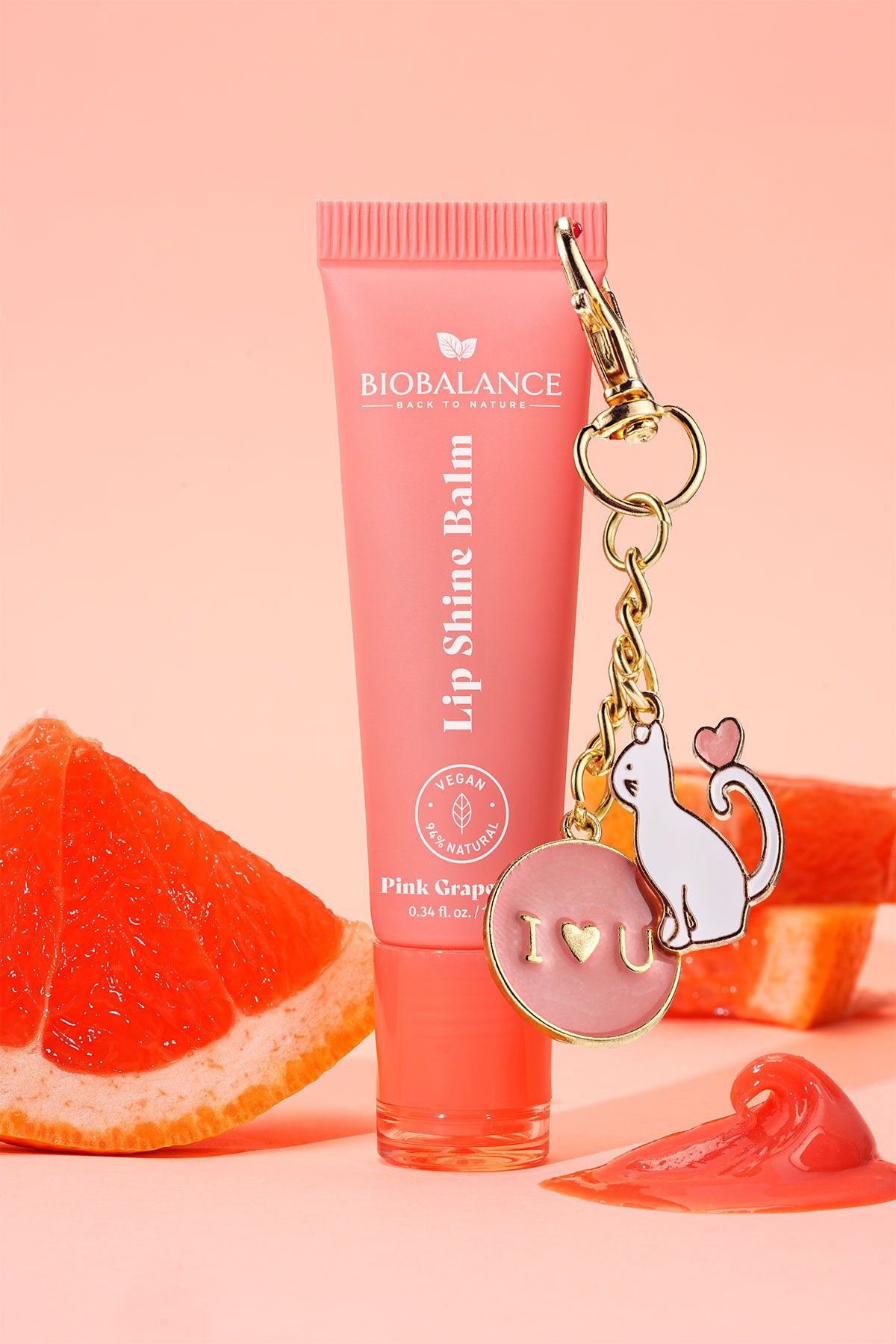 BIOBALANCE БАЛСАМ ЗА УСТНИ, PINK GRAPEFRUIT