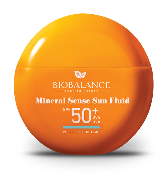 BIOBALANCE СЛЪНЦЕЗАЩ. ФЛУИД MINERAL SENSE SPF 50 +