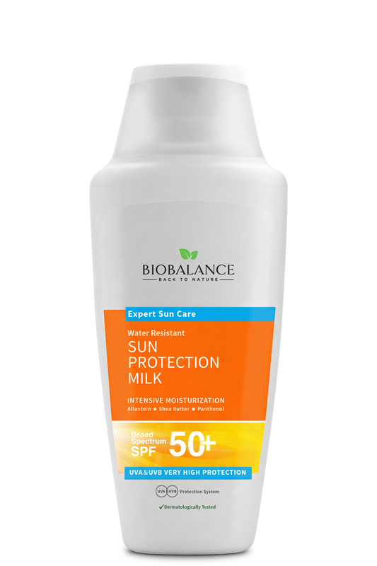 BIOBALANCE Слънцезащитно мляко SPF 50+ | За възрастни и деца