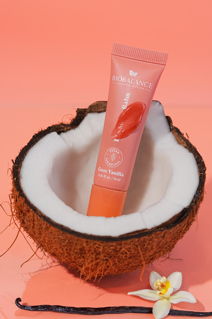 BIOBALANCE БАЛСАМ ЗА УСТНИ, COCO VANILLA