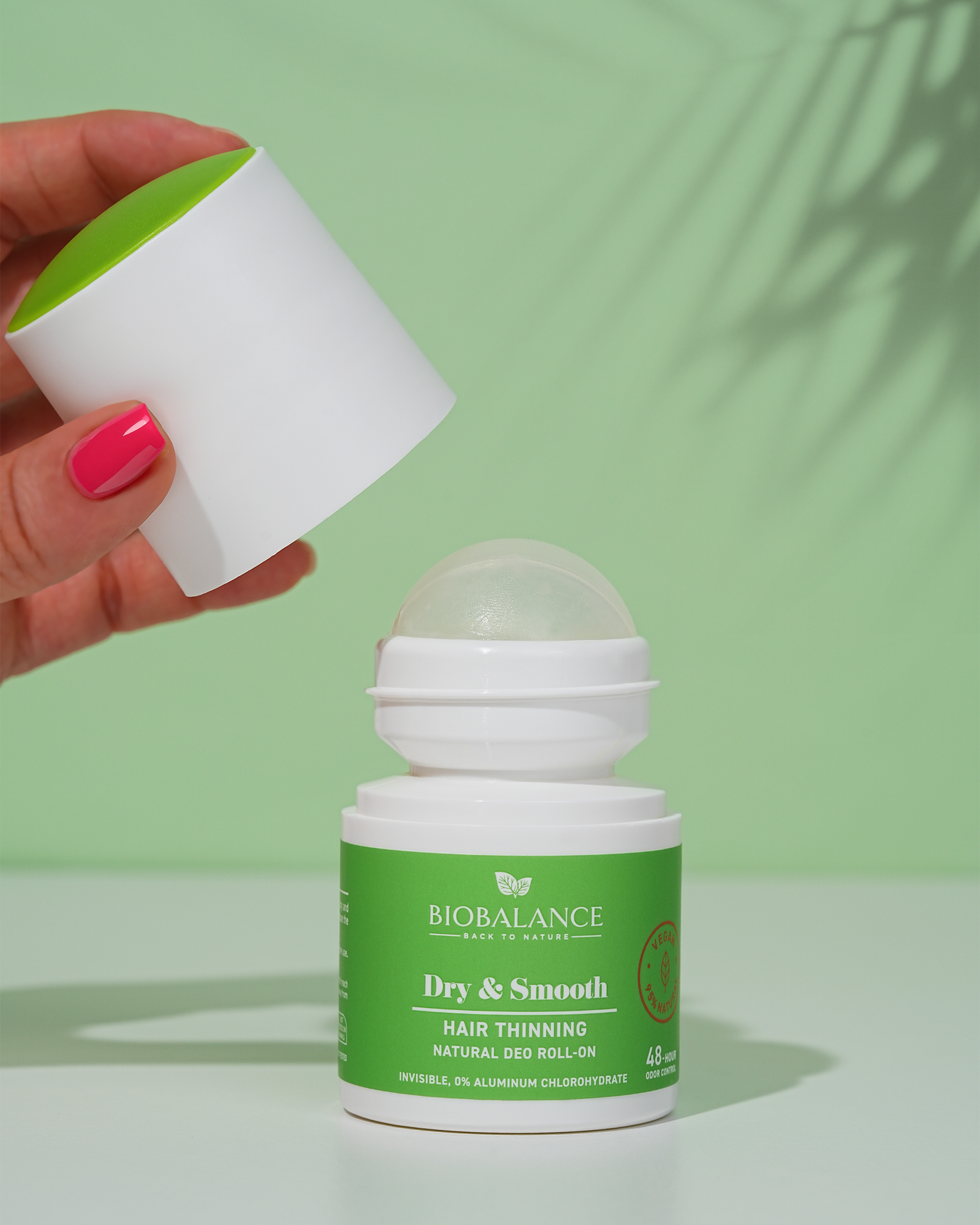 BIOBALANCE РОЛ-ОН ДЕЗОДОРАНТ С ЕФЕКТ ЗА МИНИМИЗИРАНЕ НА КОСЪМЧЕТАТА