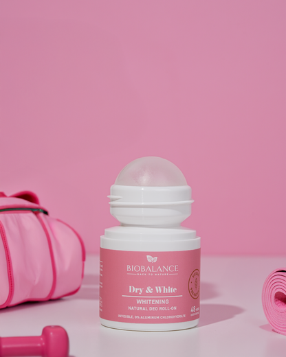 BIOBALANCE ИЗСВЕТЛЯВАЩ НАТУРАЛЕН РОЛ-ОН ДЕЗОДОРАНТ ПРОТИВ ПЕТНА