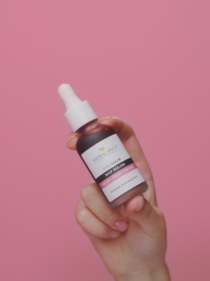 BIOBALANCE СУПЕР СЕРУМ ЗА ДЪЛБОК ПИЛИНГ С AHA 10% + BHA 2% + ЧЕРВЕНИ ВОДОРАСЛИ