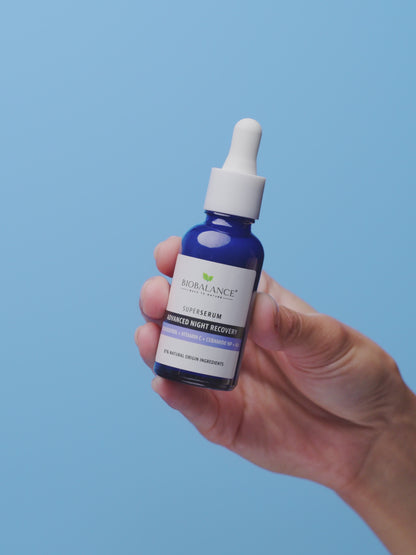 BIOBALANCE СУПЕР СЕРУМ ЗА ДОПЪЛНИТЕЛНО НОЩНО ВЪЗСТАНОВЯВАНЕ, РЕСВЕРАТРОЛ И СЕРАМИДИ